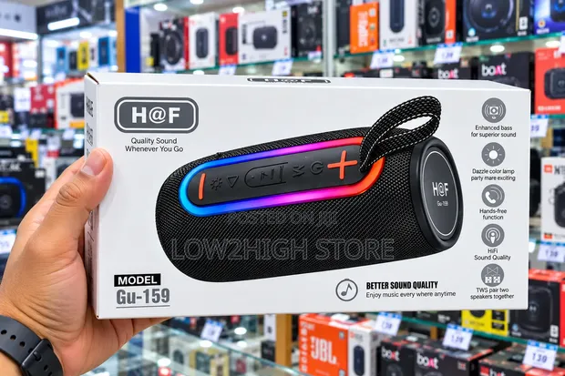 H@F GU-159 10W 3D Bass Wireless Bluetooth Speaker - 1