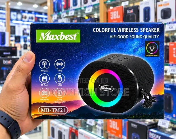 Maxbest MB-TM21 Colorful RGB Bluetooth Speaker - 1