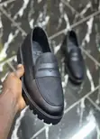 Black Slip-on Loafer Shoe - 2