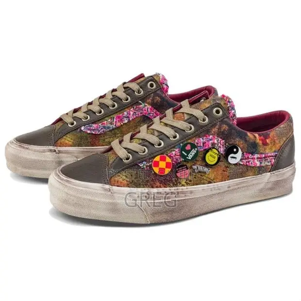 Vans x Satoshi Nakamoto Sneakers (Brown) - 1
