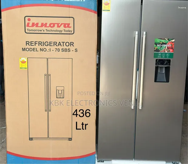 Innova 450L Side-by-Side Refrigerator with Water Dispenser - 1