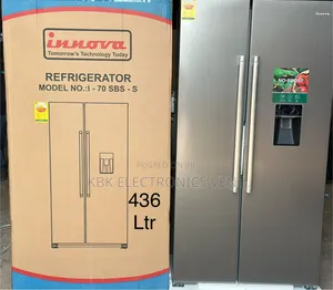 Innova 450L Side-by-Side Refrigerator with Water Dispenser