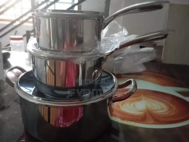 6pcs Stainless Steel Cookware Set - 1