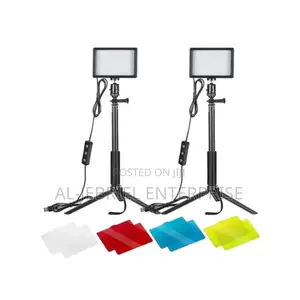 Neewer 2-Pack Dimmable USB LED Video Light with Tripod