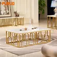 Luxury Geometric Modern Coffee Table - 2
