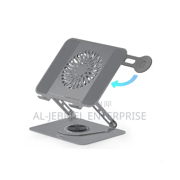 Promate Laptop Cooling Stand with Phone Mount - 1