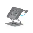 Promate Laptop Cooling Stand with Phone Mount - 1