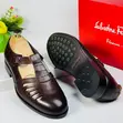 Salvatore Ferragamo Brown Leather Hybrid Shoe-Sandals - 1