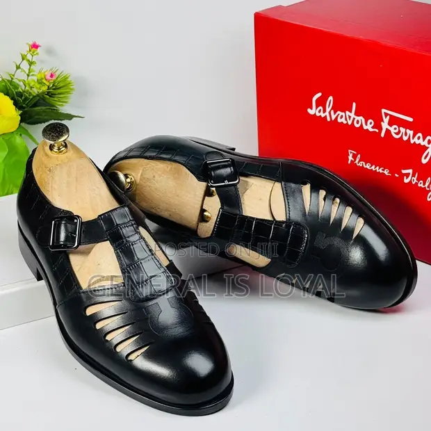 Salvatore Ferragamo Leather Hybrid Shoe-Sandals - 1