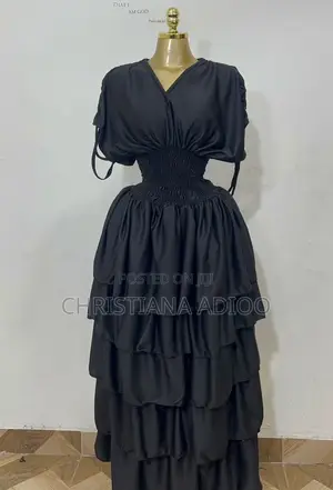 Handmade Silk Dress - Black