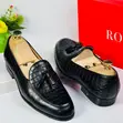 Rossi Black Crocodile-Embossed Leather Tassel Loafers - 3