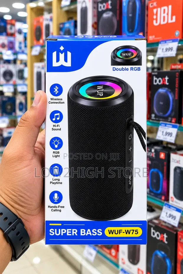 WUF-W75 15W Super Bass Bluetooth Speaker - 1