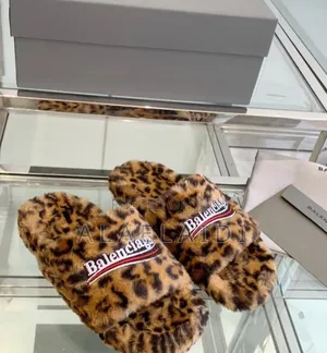 Balenciaga Fur Slides