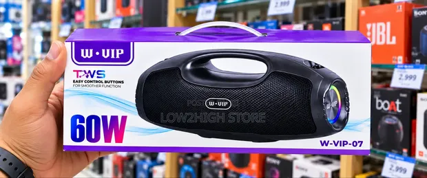 W-Vip-07 60W Deep Bass Bluetooth Boombox Speaker - 1