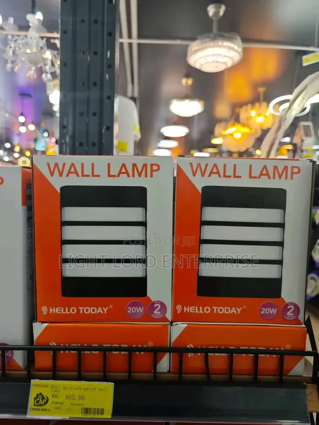 Castle Plastic LED Wall Light - Grey - 1