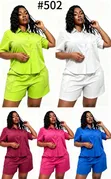 Ladies Two Piece Wear - Cotton, Multi-Colour - 1