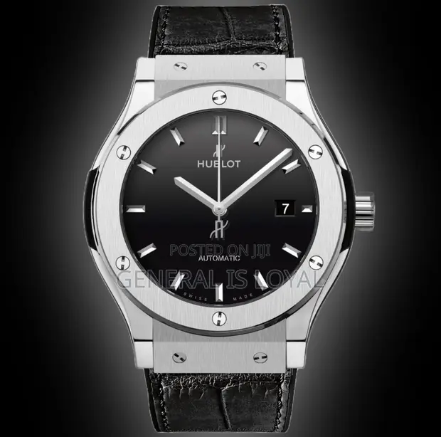 Hublot Classic Fusion Automatic Silver Black Leather - 1