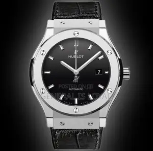 Hublot Classic Fusion Automatic Silver Black Leather
