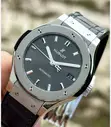 Hublot Classic Fusion Automatic Silver Black Leather - 3
