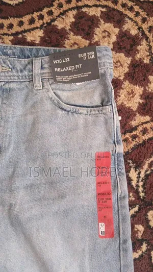 Primark Men's Light Blue Relaxed Fit Jeans