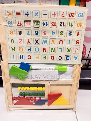 Kids Marker Board with Abacus and Alphabet