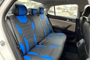 Black and Blue Diamond Luxury Seat Covers - Full Set
