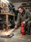 TE 1kg ABC Dry Powder Fire Extinguisher - 3