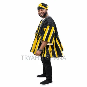 Black-White and Yellow Fugu Smock for Everyday Wear