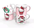Hello Kitty 4-Pack Stackable Ceramic Holiday Mugs Set - 443ml - 2