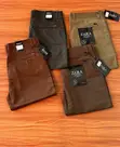Men's Khaki Non-Stretch Trousers - 5