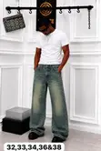 Quality Vintage Plain Baggy Jeans - 5