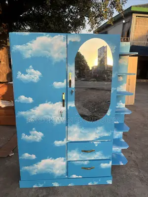 Wood-Mode Wardrobe with Side Rack
