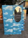 Wood-Mode Wardrobe with Side Rack - 2