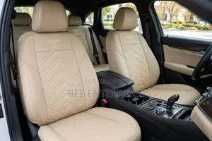 Premium Beige Leather Seat Covers - Full Set
