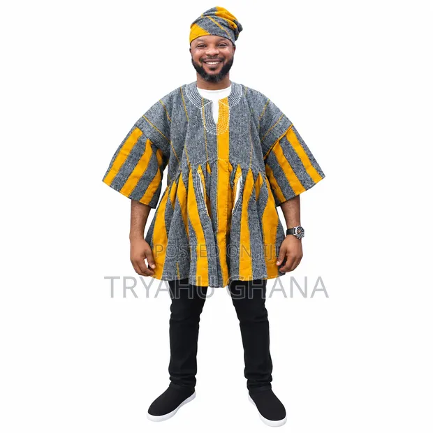 Tryahu Batakari Smock Hub - Authentic Ghanaian Traditional Wear - 1