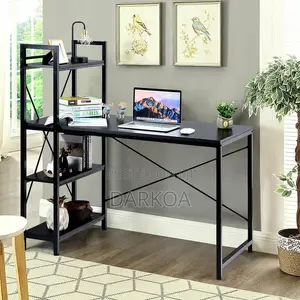 Computer Desk Study Table with Shelves