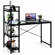 Computer Desk Study Table with Shelves - 3