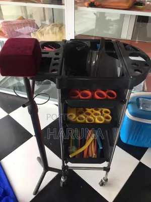 Used Rollers Case with Rollers for Hair Styling