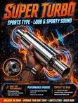 Turbo Exhaust Mouth - Loud Sports Type - 2