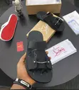 Christian Louboutin Zakouski Double Strap Slippers - 1