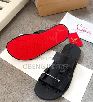 Christian Louboutin Zakouski Double Strap Slippers