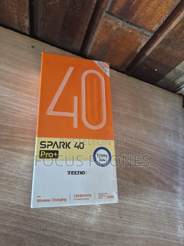 New Tecno Spark 40 Pro+ 256GB Black - 1