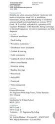 Construction & Skilled Trade CV - Electrical Technician - 1