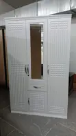 Brand New Lux 3 Door Wardrobe with Mirror & Drawers - 2