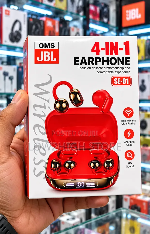 4-in-1 Hybrid Open-Ear & In-Ear TWS Bluetooth Earbuds - 1