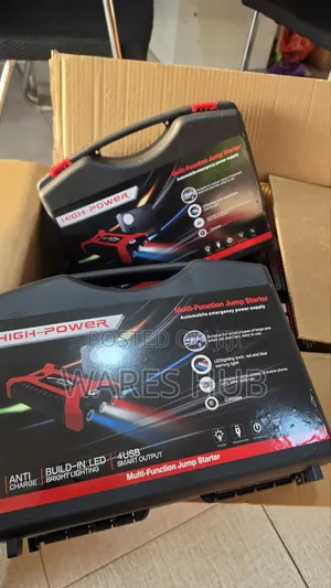 3-in-1 Car Jump Starter with Air Compressor & Power Bank