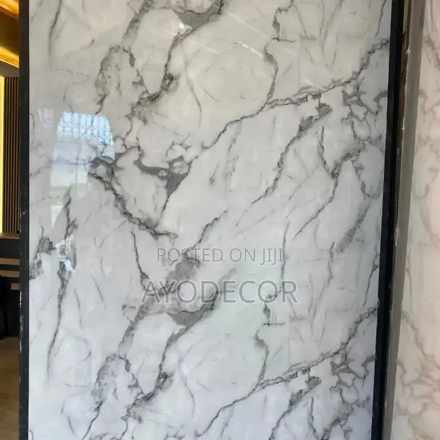 Waterproof UV Marble Sheet PVC Wall Cladding 4x9.5 - 1