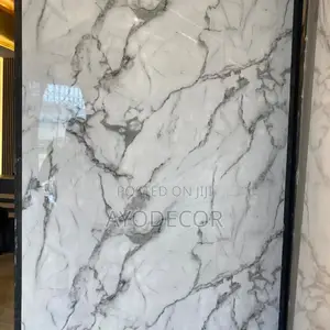 Waterproof UV Marble Sheet PVC Wall Cladding 4x9.5