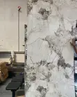 Modern Waterproof Marble Sheet PVC UV Wall Cladding High Gloss - 1