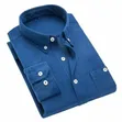 Formal Long Sleeve Vintage Casual Shirts - Blue - 2